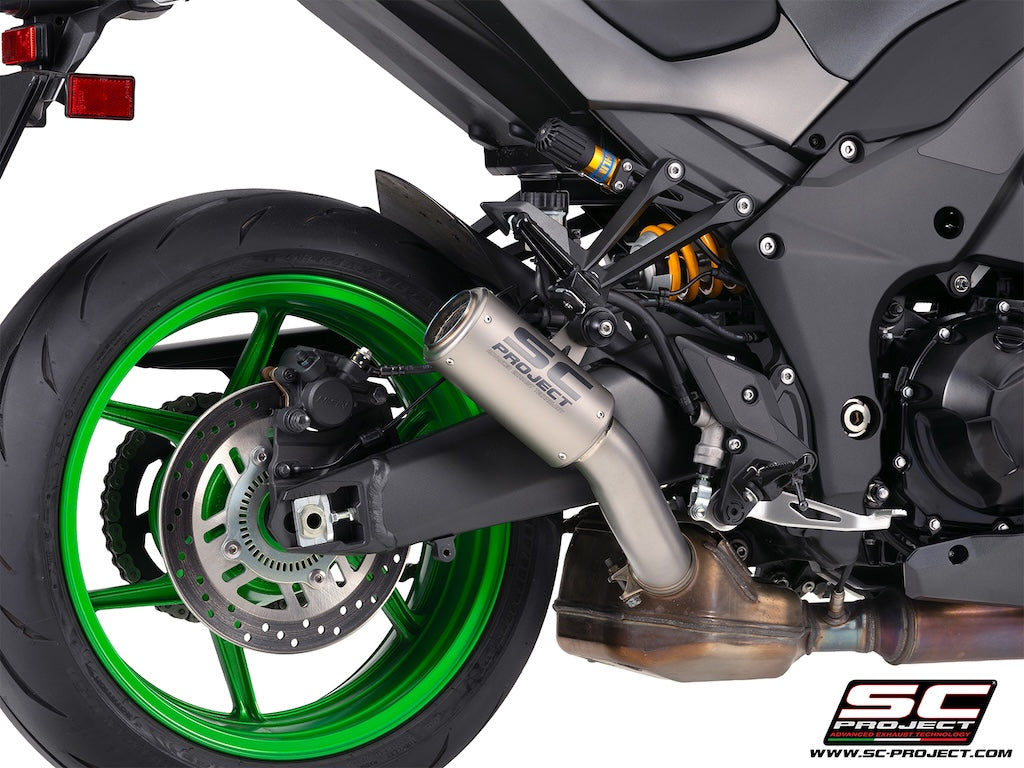Kawasaki Z1100 - SE (2026) CR-T titanium exhaust, with stoneguard grid
