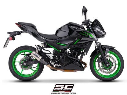 KAWASAKI Z500 (2024 - 2026) CR-T titanium exhaust, with stoneguard grid