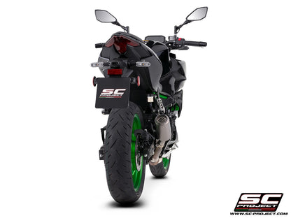 KAWASAKI Z500 (2024 - 2026) CR-T titanium exhaust, with stoneguard grid