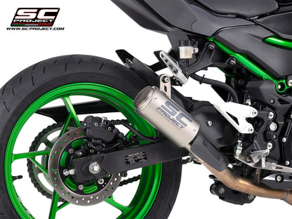 KAWASAKI Z500 (2024 - 2026) CR-T titanium exhaust, with stoneguard grid