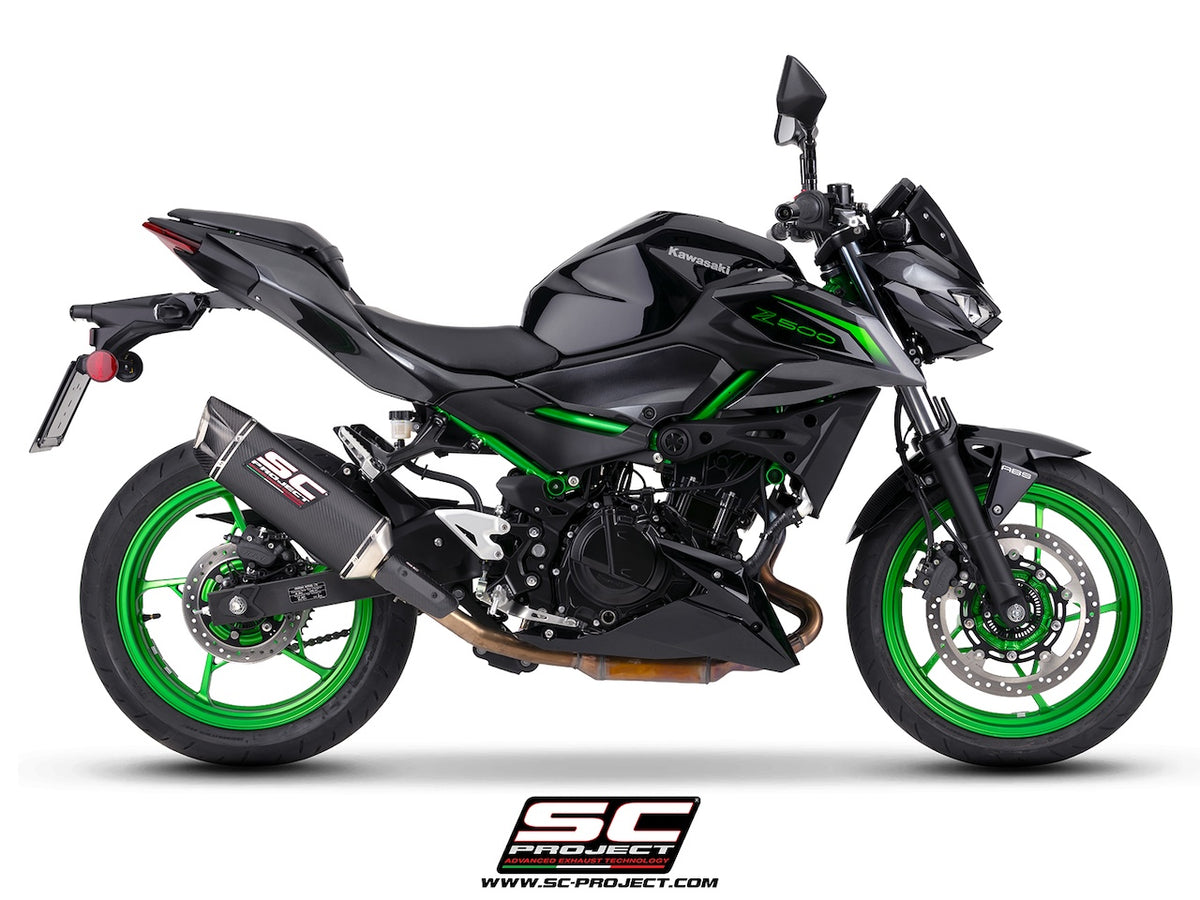KAWASAKI Z500 (2024 - 2026) SC1-X carbon fibre exhaust