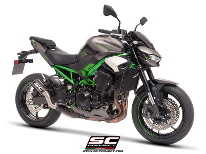KAWASAKI Z900 (2025-2026) CR-T carbon exhaust, with stoneguard grid