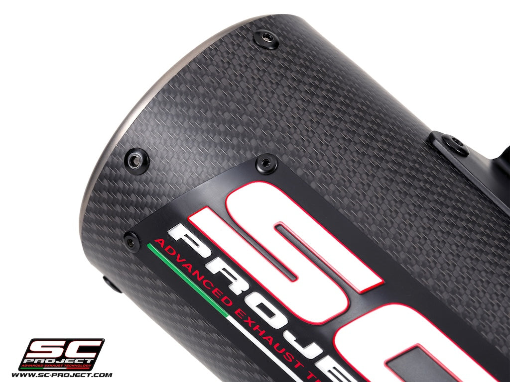 KAWASAKI Z900 - Z900 A2 (2025 - 2026) CR-T M2 Ti-Carbon, carbon/titanium fibre exhaust, with stoneguard grid