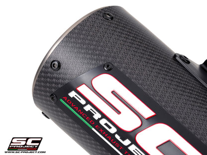 KAWASAKI Z900 - Z900 A2 (2025 - 2026) CR-T M2 Ti-Carbon, carbon/titanium fibre exhaust, with stoneguard grid