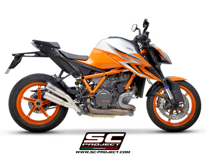 KTM 1290 SUPER DUKE R (2020) - EURO 4 Twin S1-CNC titanium exhaust, with CNC machined end cap