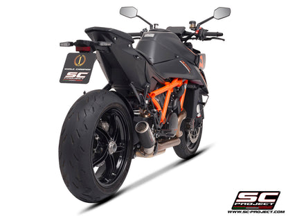 KTM 1390 SUPER DUKE R (2024-2026) CR-T carbon exhaust, with stoneguard grid