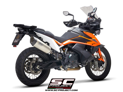 KTM 890 ADVENTURE R (2025-2026) De-cat link pipe stainless steel, compatible with specific SC-Project range and OEM exhaust