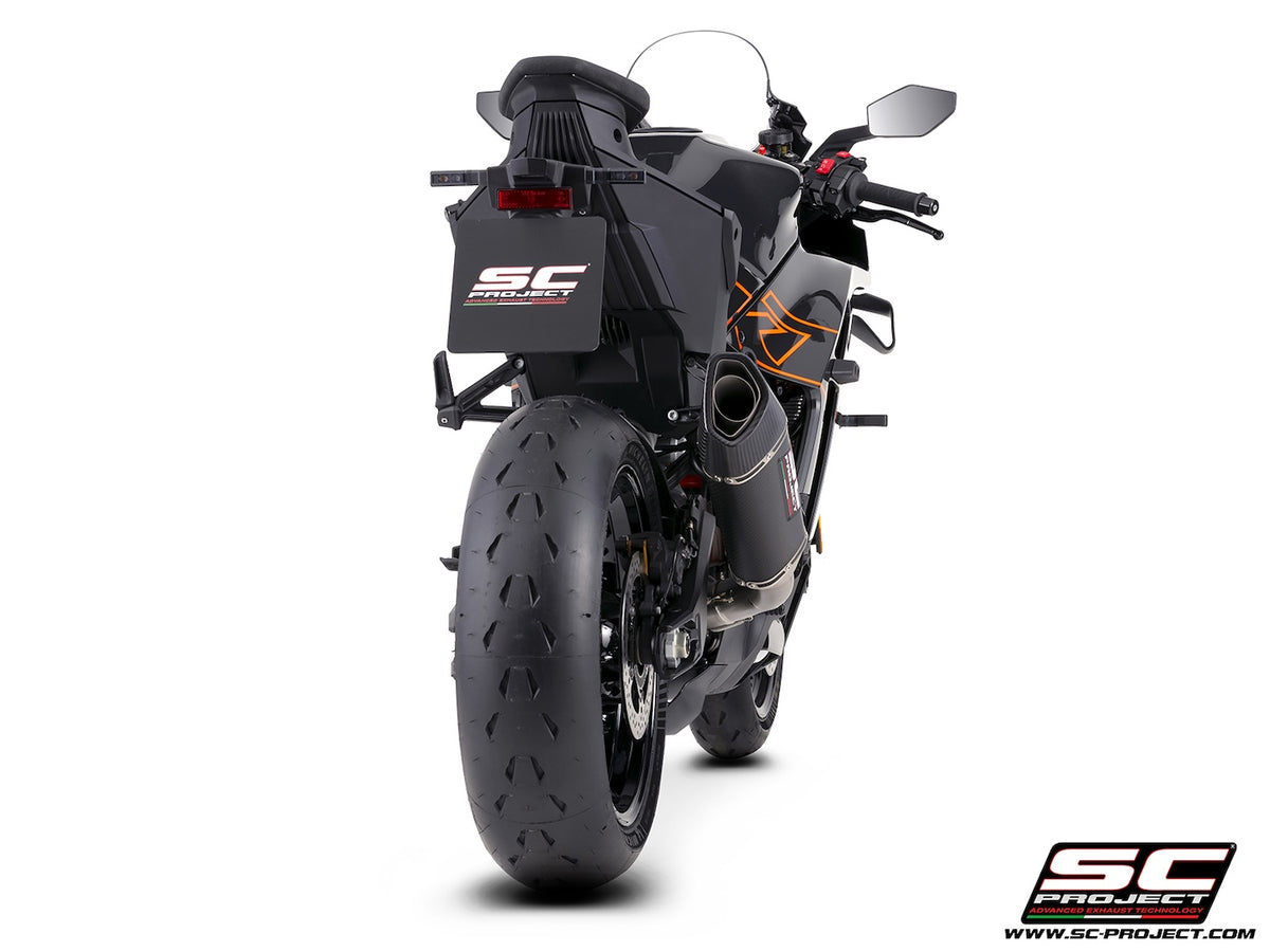 KTM 990 RC R (2026) SC1-R carbon fibre exhaust
