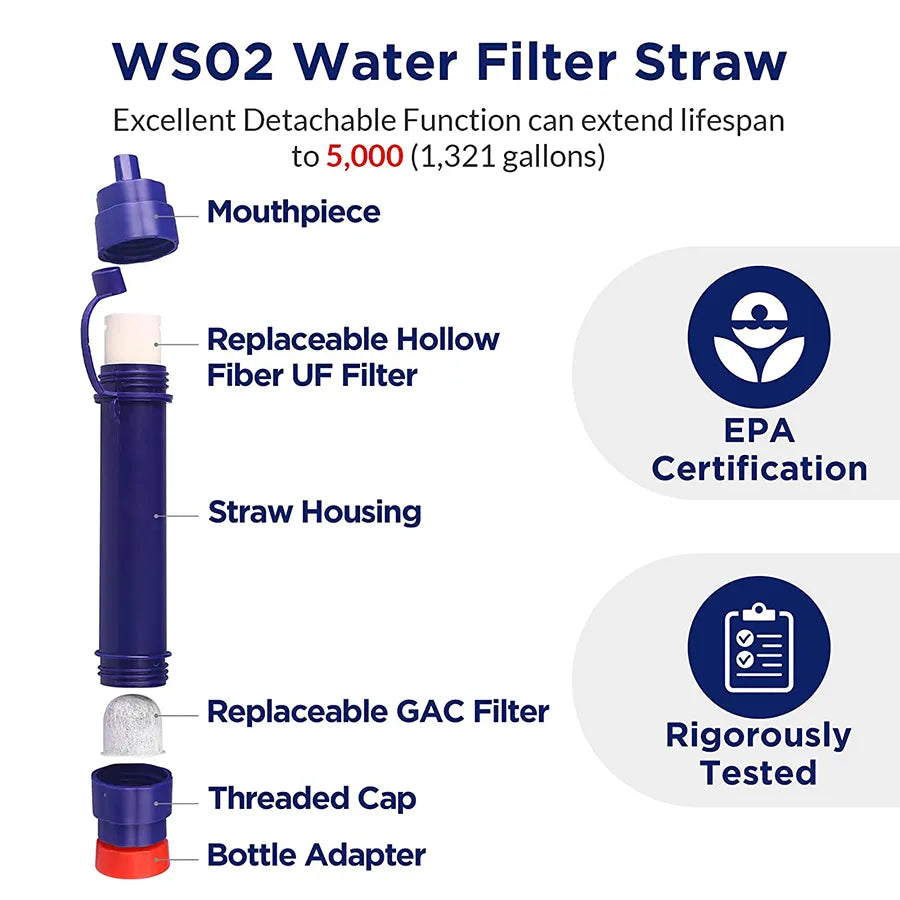 SURVIVAL Water Filter Straw