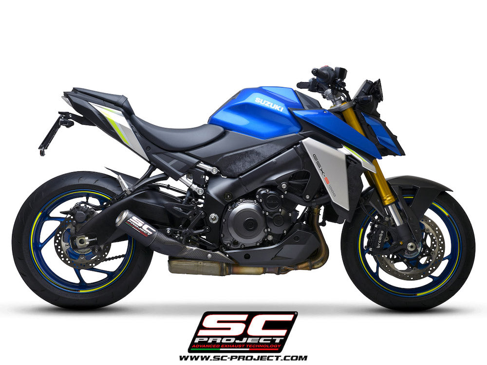 Suzuki GSX-S 1000 (2021-2026) CR-T Muffler, with titanium mesh on muffler exit