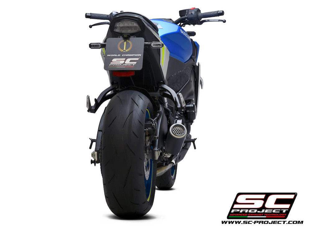 Suzuki GSX-S 1000 (2021-2026) CR-T Muffler, with titanium mesh on muffler exit