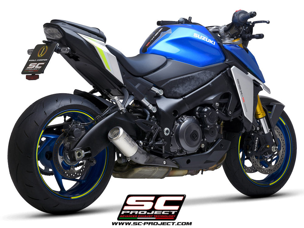 Suzuki GSX-S 1000 (2021-2026) CR-T Muffler, with titanium mesh on muffler exit