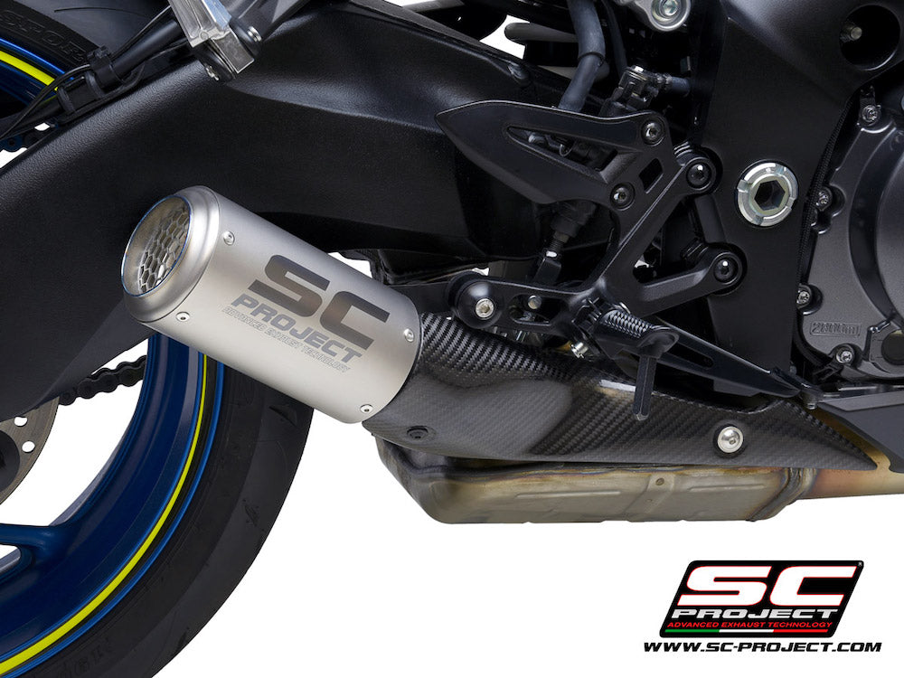 Suzuki GSX-S 1000 (2021-2026) CR-T Muffler, with titanium mesh on muffler exit