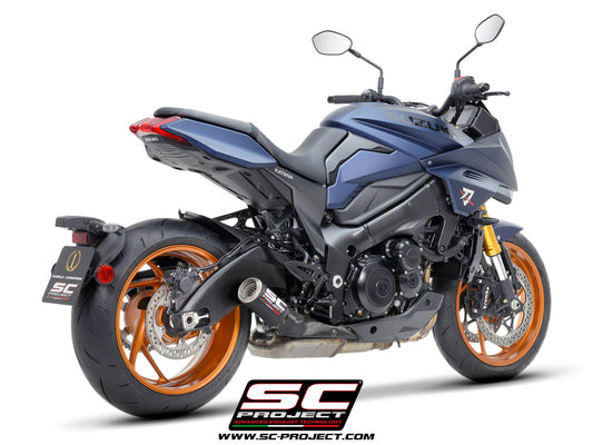 Suzuki KATANA (2022-2026) CR-T carbon exhaust, with stoneguard grid