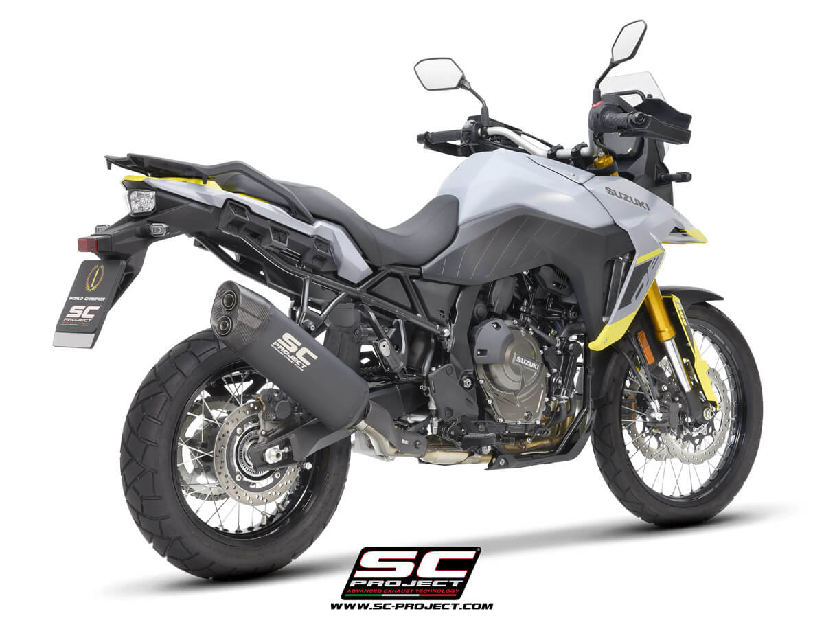 Suzuki V-STROM 800DE / 800SE (2023 - 2025) Adventure titanium exhaust, matt black