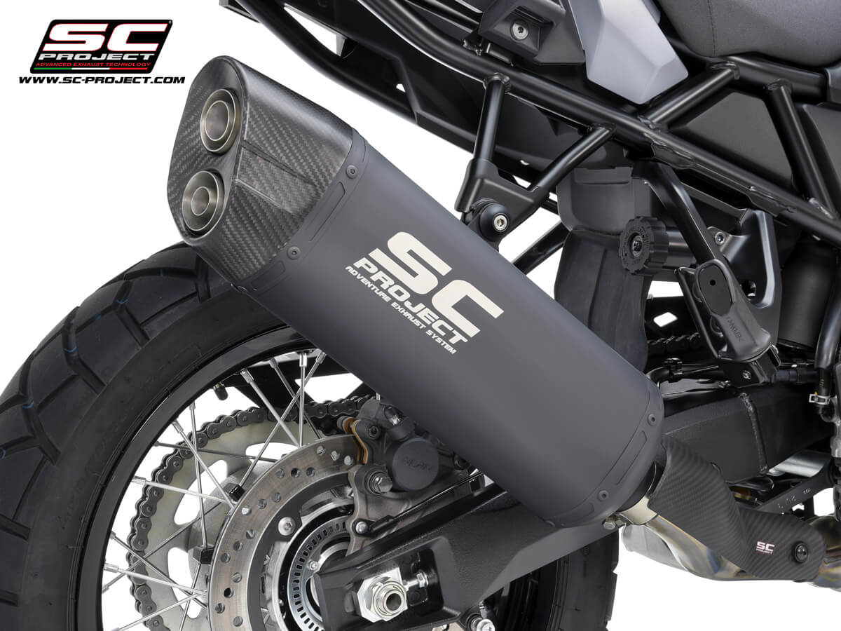 Suzuki V-STROM 800DE / 800SE (2023 - 2025) Adventure titanium exhaust, matt black