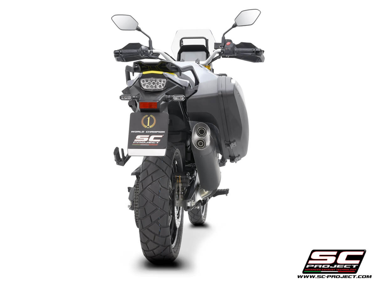 Suzuki V-STROM 800DE / 800SE (2023 - 2025) Adventure titanium exhaust, matt black