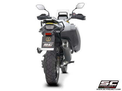 Suzuki V-STROM 800DE / 800SE (2023 - 2025) Adventure titanium exhaust, matt black