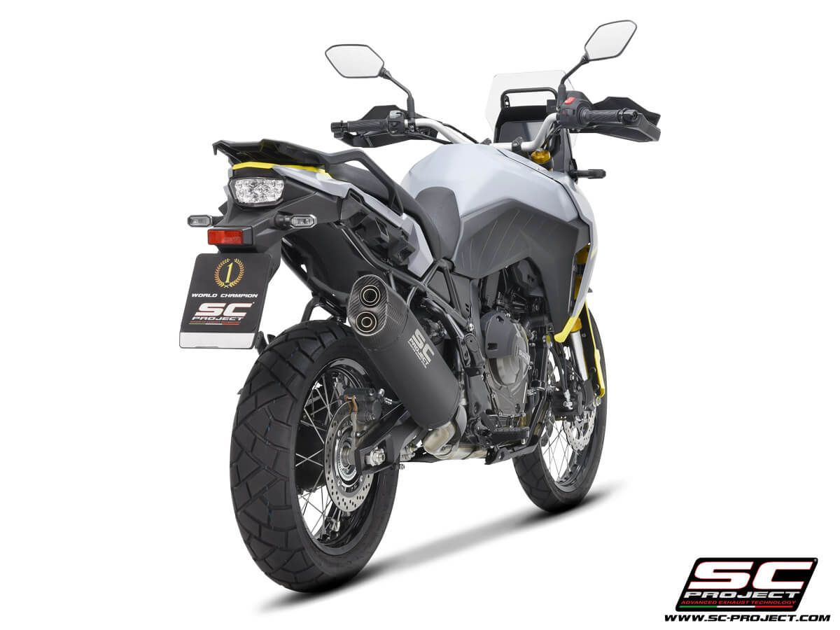 Suzuki V-STROM 800DE / 800SE (2023 - 2025) Adventure titanium exhaust, matt black