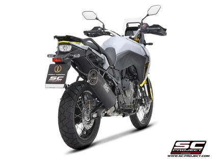 Suzuki V-STROM 800DE / 800SE (2023 - 2025) Adventure titanium exhaust, matt black
