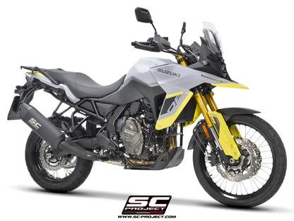 Suzuki V-STROM 800DE / 800SE (2023 - 2025) Adventure titanium exhaust, matt black