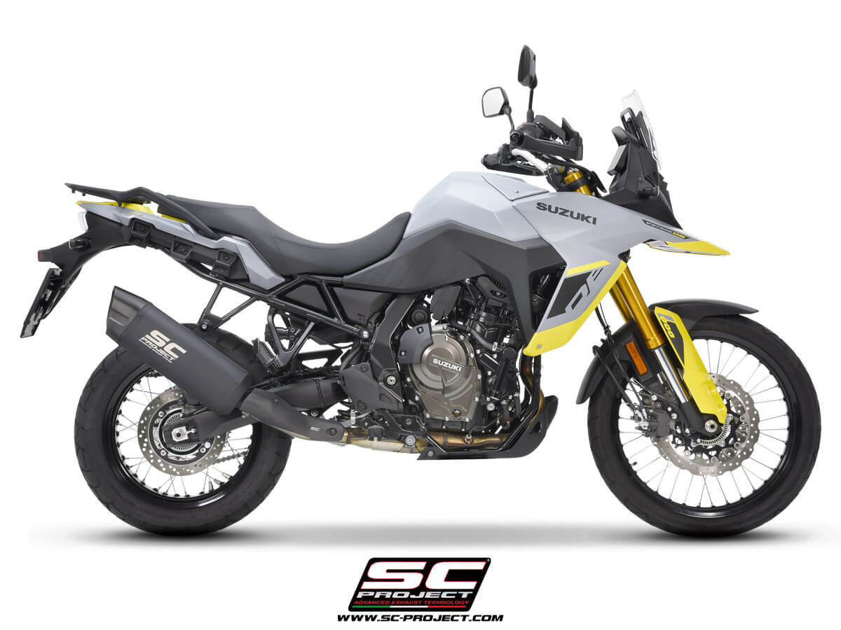 Suzuki V-STROM 800DE / 800SE (2023 - 2025) Adventure titanium exhaust, matt black