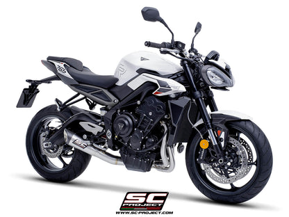 Triumph STREET TRIPLE 765 R - RS (2023 - 2024) 3-1 Stainless steel full exhaust system, with S1 stainless steel exhaust