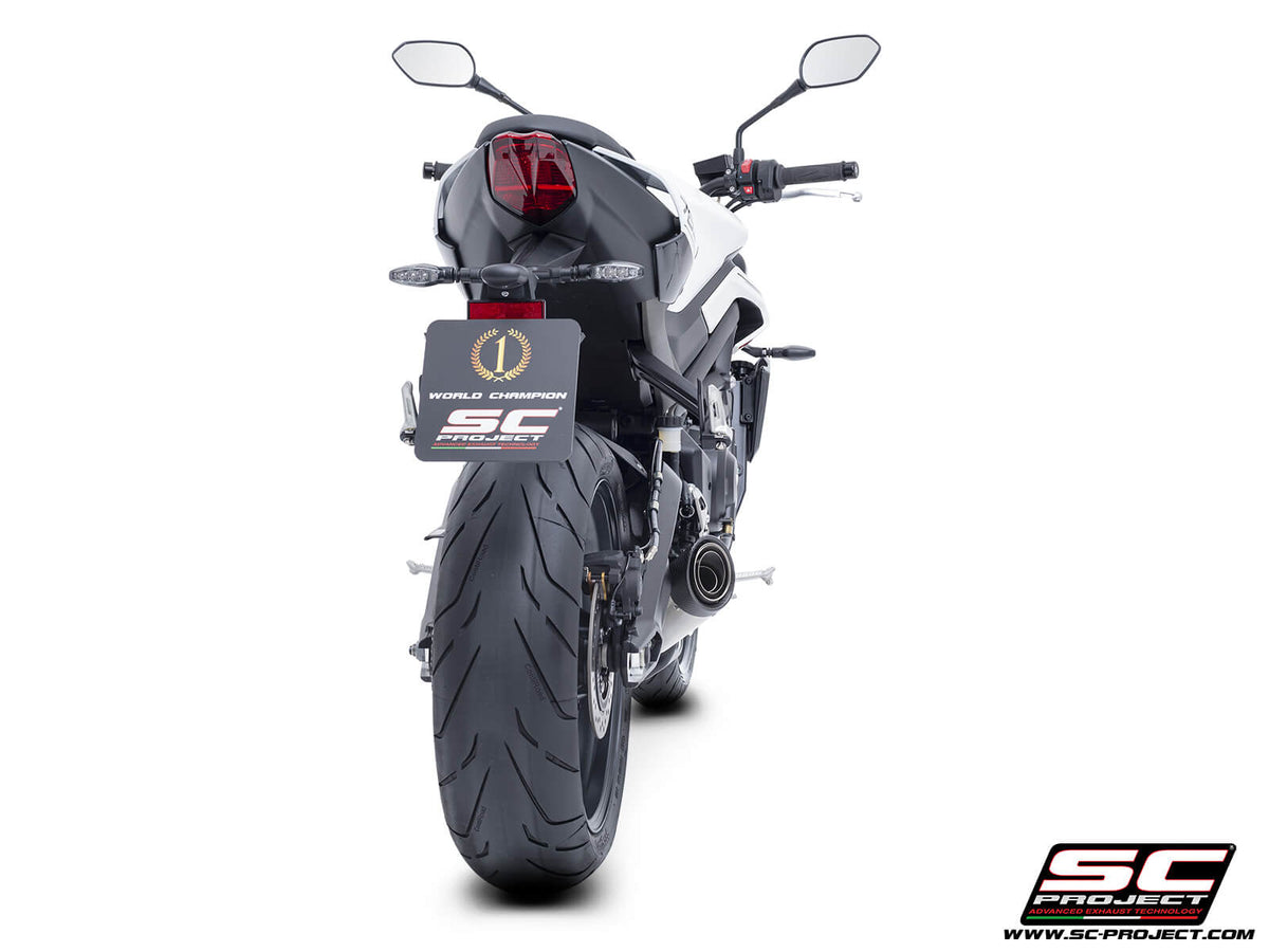 Triumph STREET TRIPLE 765 R - RS (2024-2026) - EURO 5+ 3-1 Stainless steel full exhaust system, with S1 stainless steel exhaust