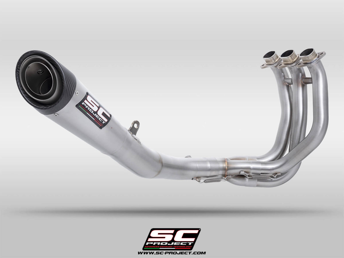 Triumph STREET TRIPLE 765 R - RS (2024-2026) - EURO 5+ 3-1 Stainless steel full exhaust system, with S1 stainless steel exhaust