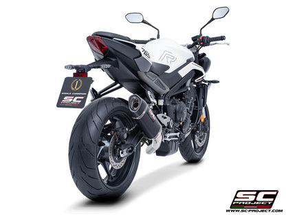 Triumph STREET TRIPLE 765 R - RS (2024-2026) - EURO 5+ 3-1 Stainless steel full exhaust system, with SC1-S carbon exhaust