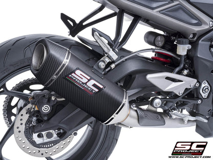 Triumph STREET TRIPLE 765 R - RS (2024-2026) - EURO 5+ 3-1 Stainless steel full exhaust system, with SC1-S carbon exhaust