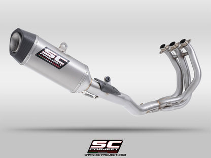 Triumph STREET TRIPLE 765 R - RS (2024-2026) - EURO 5+ 3-1 Stainless steel full exhaust system, with SC1-S carbon exhaust