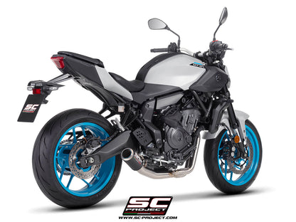 Yamaha MT-07 (2025-2026) 2-1 Stainless steel full exhaust system, with CR-T carbon fibre exhaust
