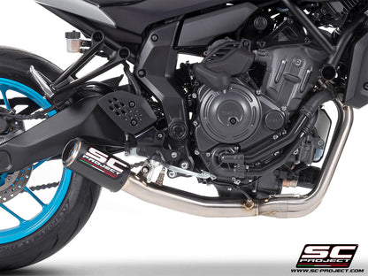Yamaha MT-07 (2025-2026) 2-1 Stainless steel full exhaust system, with CR-T carbon fibre exhaust