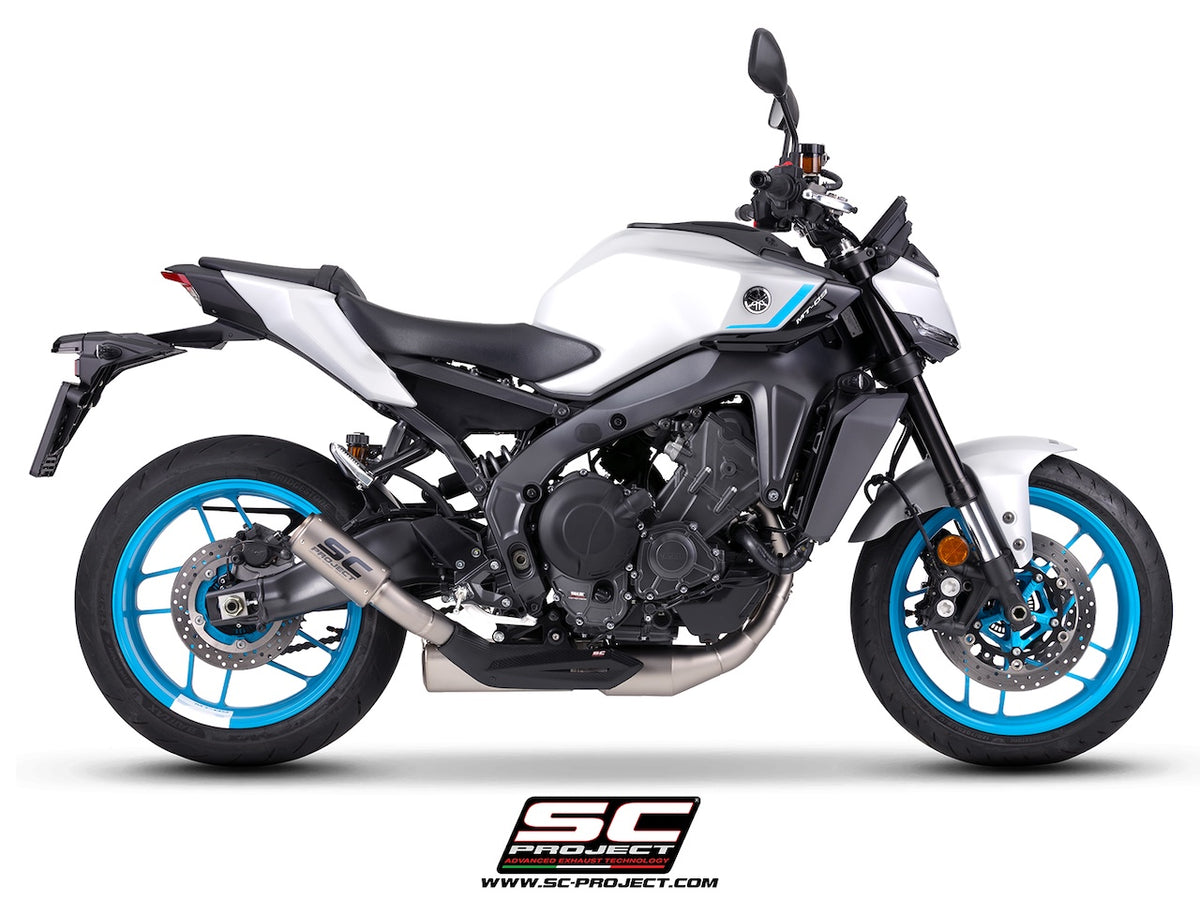 YAMAHA MT-09 (2024-2026) 3-1 stainless steel full exhaust system, with CR-T titanium exhaust , with stoneguard grid