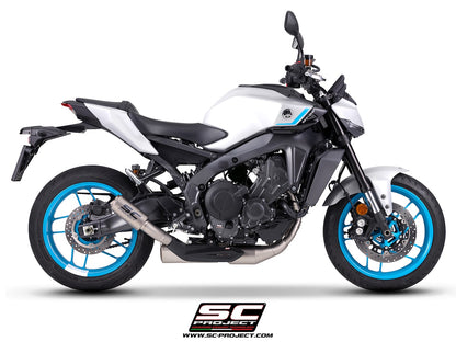YAMAHA MT-09 (2024-2026) 3-1 stainless steel full exhaust system, with CR-T titanium exhaust , with stoneguard grid