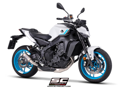 YAMAHA MT-09 (2024-2026) 3-1 stainless steel full exhaust system, with CR-T titanium exhaust , with stoneguard grid