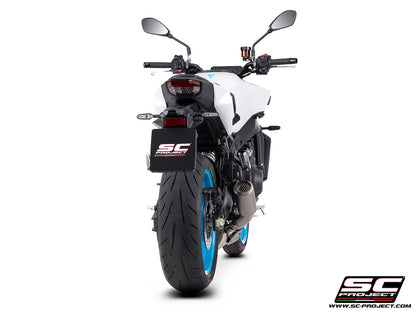 YAMAHA MT-09 (2024-2026) 3-1 stainless steel full exhaust system, with CR-T titanium exhaust , with stoneguard grid