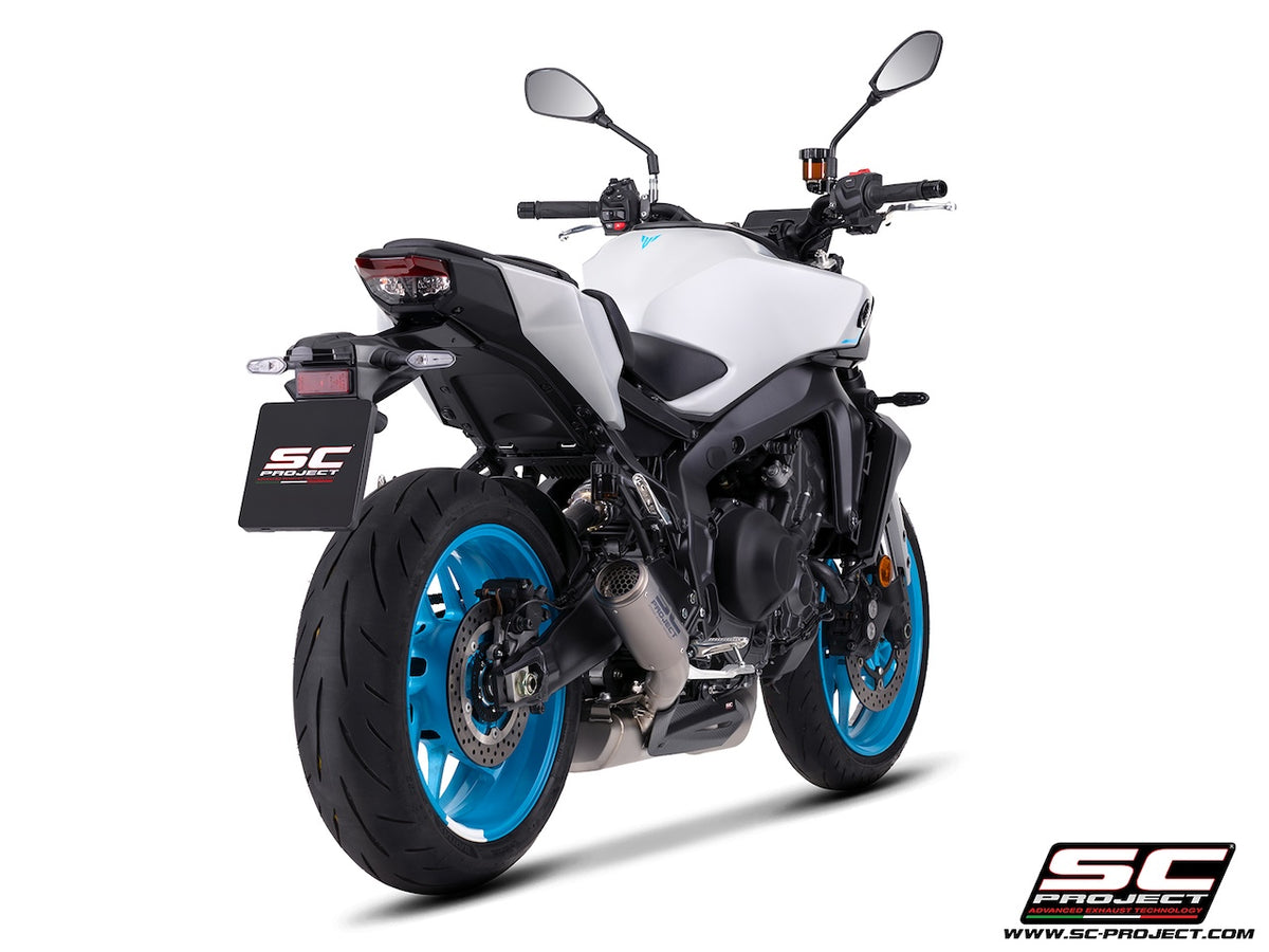 YAMAHA MT-09 (2024-2026) 3-1 stainless steel full exhaust system, with CR-T titanium exhaust , with stoneguard grid
