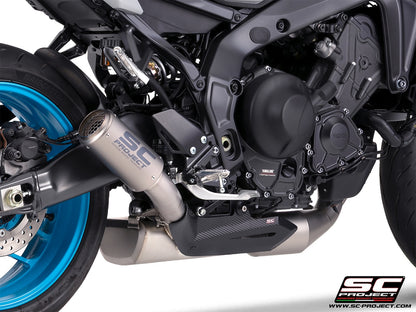 YAMAHA MT-09 (2024-2026) 3-1 stainless steel full exhaust system, with CR-T titanium exhaust , with stoneguard grid