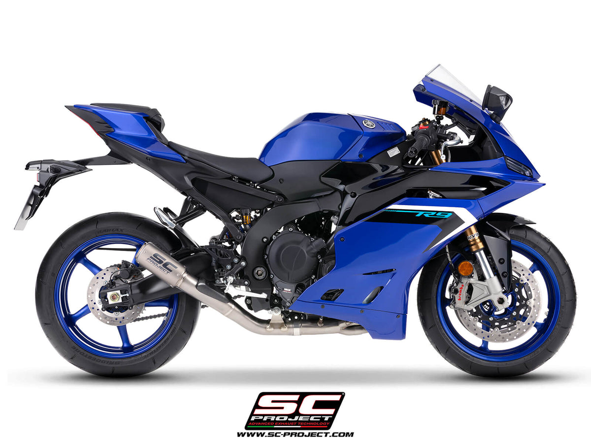 Yamaha R9 (2025-2026) 3-1 Titanium full exhaust system, with CR-T titanium exhaust, with stoneguard grid