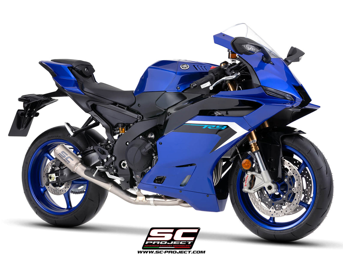 Yamaha R9 (2025-2026) 3-1 Titanium full exhaust system, with CR-T titanium exhaust, with stoneguard grid