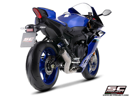 Yamaha R9 (2025-2026) 3-1 Titanium full exhaust system, with CR-T titanium exhaust, with stoneguard grid