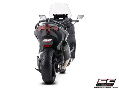 YAMAHA TMAX 560 (2025 - 2026) 2-1 Stainless steel full exhaust system, with SC1-R carbon fibre exhaust
