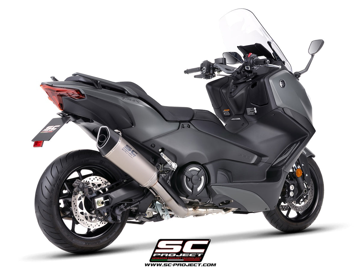 YAMAHA TMAX 560 (2025 - 2026) 2-1 Stainless steel full exhaust system, with SC1-R titanium exhaust