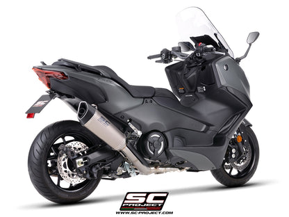 YAMAHA TMAX 560 (2025 - 2026) 2-1 Stainless steel full exhaust system, with SC1-R titanium exhaust