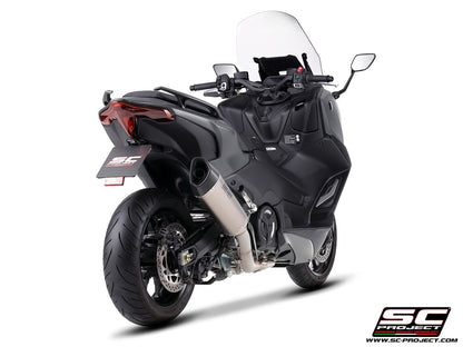 YAMAHA TMAX 560 (2025 - 2026) 2-1 Stainless steel full exhaust system, with SC1-R titanium exhaust