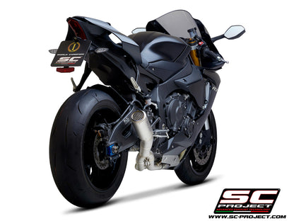 YAMAHA YZF R1 (2021-2025) - R1M CR-T Muffler, with de-cat link pipe and titanium mesh on exit pipe