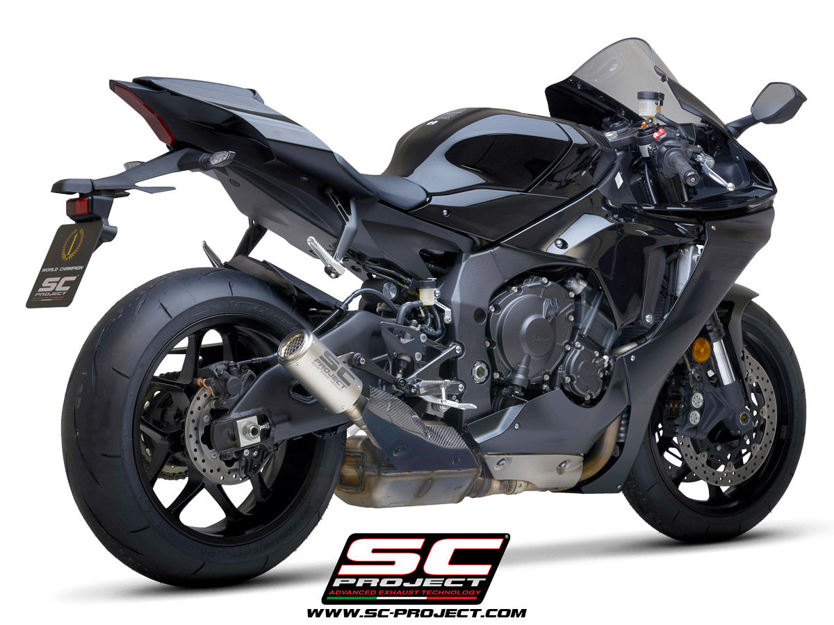 YAMAHA YZF R1 (2021-2025) - R1M CR-T Muffler, with Titanium mesh on exit muffler