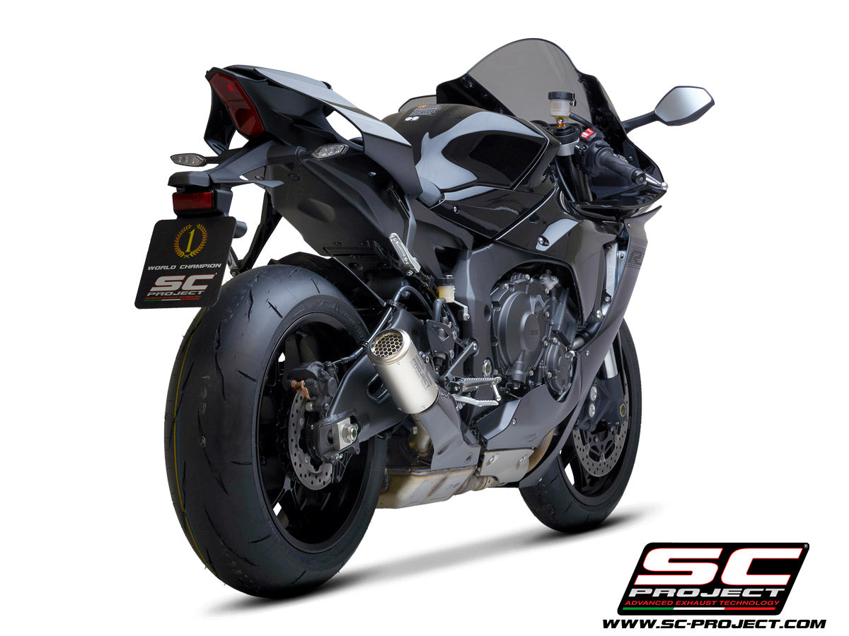 YAMAHA YZF R1 (2021-2025) - R1M CR-T Muffler, with Titanium mesh on exit muffler